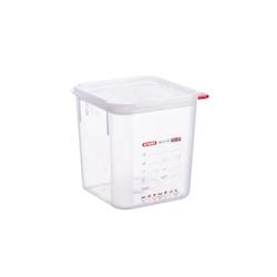Récipient en polycarbonate Araven GastroNorm Basic GN 1/4 - 2,6 litres - cm 26,5 x 16,2 x 10 h - transparent plastique polypropylène BM125813_0