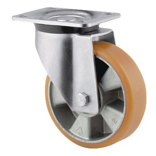 ROUE PIVOTANTE POLYURÉTHANE FORCE:800 KG H HT:240 MM - TENTE