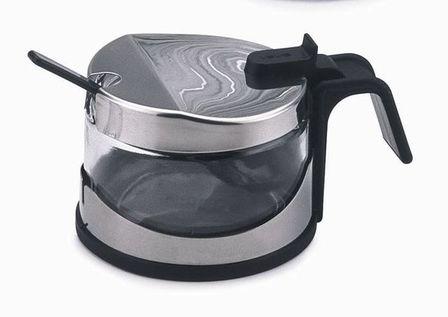 SERVICE À PARMESAN / SUCRIER EN VERRE ET INOX 18/10 - IBILI - SUCRIER
