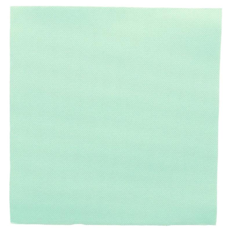 Serviette en ouate gaufré 2 plis vert d'eau 39x39cm - par 1200_0