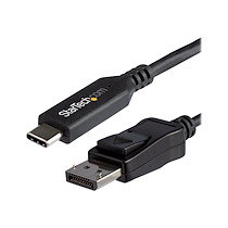 STARTECH.COM CDP2DP146B CÂBLE VIDÉO ET ADAPTATEUR 1,8 M USB TYPE-C DISPLAYPORT NOIR