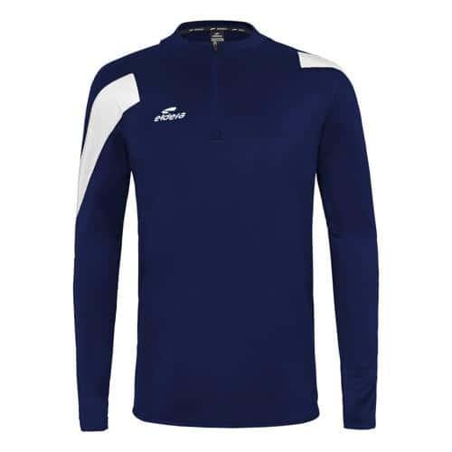 SWEAT 1/2 ZIP ACTION ENFANT - ELDERA - MARINE/BLANC