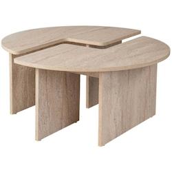 Table basse en aggloméré Moira travertine Hanah Home - 8684283440054_0