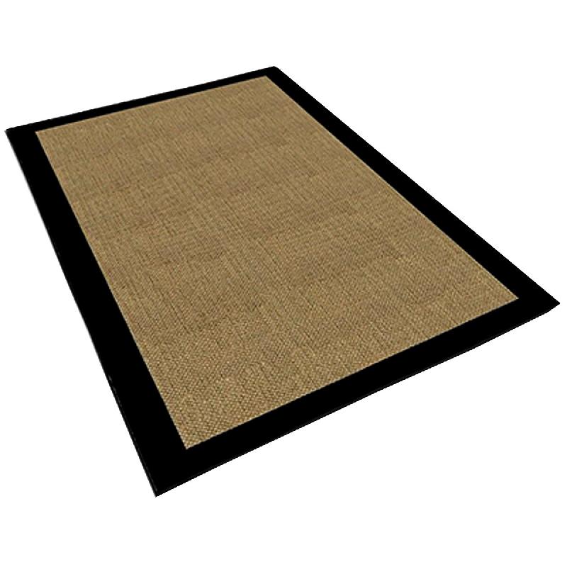 Tapis en Polyester 140x220cm WellHome couleur Marron et Noir - multicolore WH0979-7_0