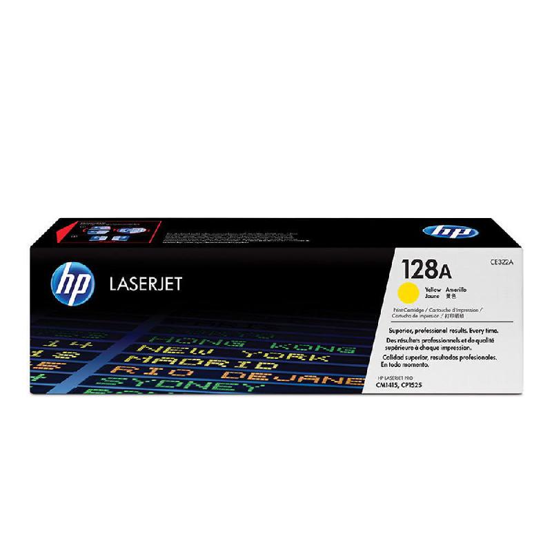TONER HP 128A - CE322A - JAUNE - 1300 PAGES