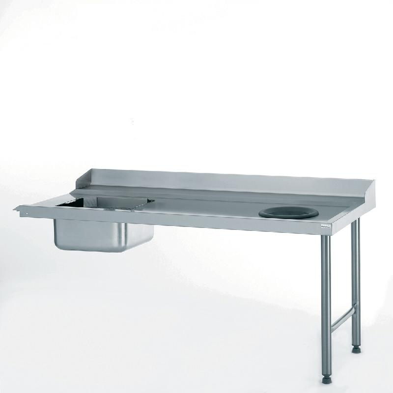 Tournus Equipement Table standard d'entrée MAL avec plage et dosseret raccordable à gauche Tournus - 507504 - inox 507504_0