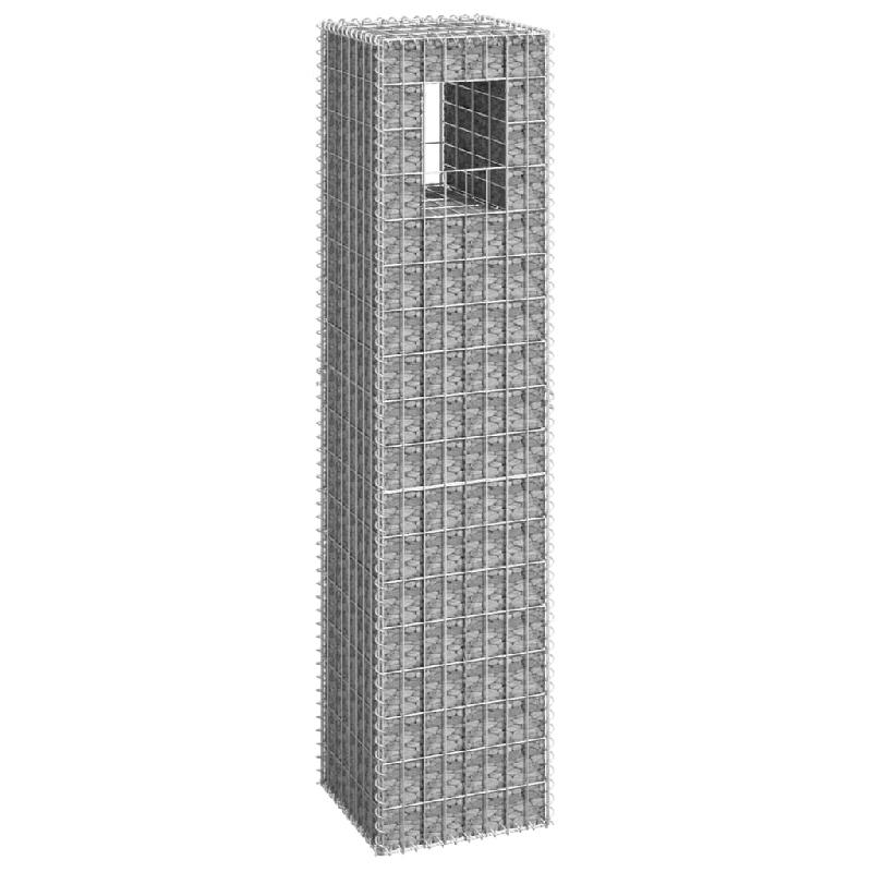 Vidaxl poteau à panier de gabion 40x40x180 cm fer 151264_0