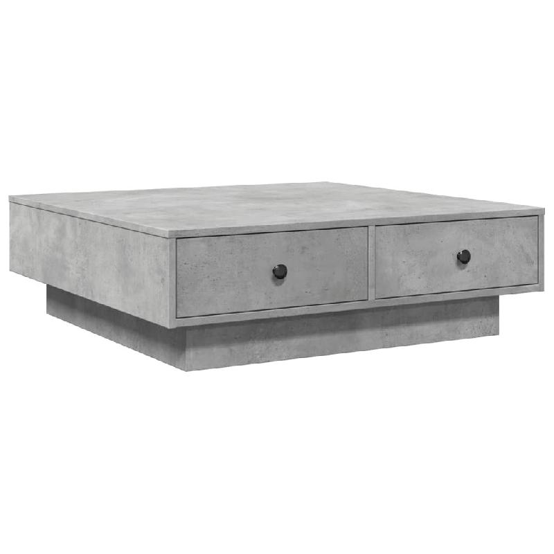 VidaXL Table basse Gris béton 90x90x28 cm Aggloméré Modèle Nova Design - 848090_0