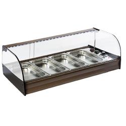 Virtus group Vitrine Chaude Professionnelle   Bain Marie   Bacs GN 1/3   Virtus - blanc plastique polypropylène 0645760959832_0