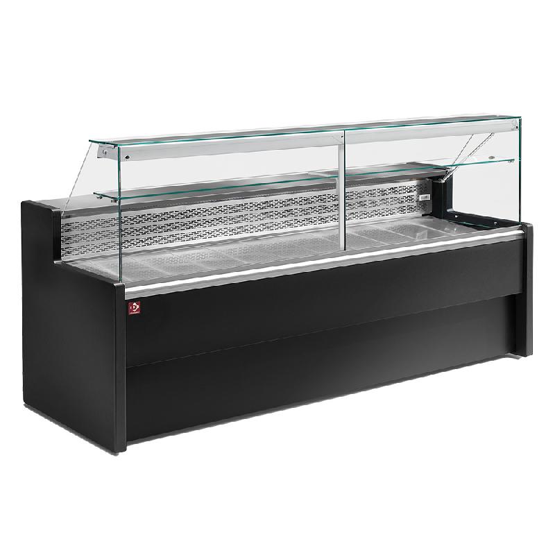Vitrine presentation profondeur 800 positif à vitre droite 90° avec... - PRO10/B5-R2_0