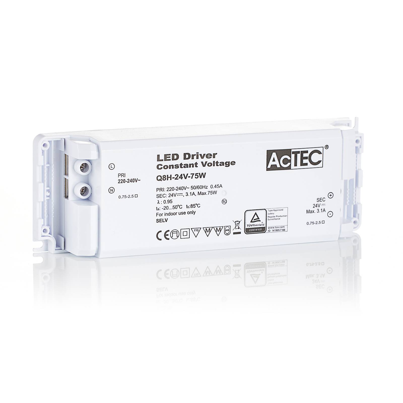 ACTEC Q8H DRIVER LED CV 24V, 75 W