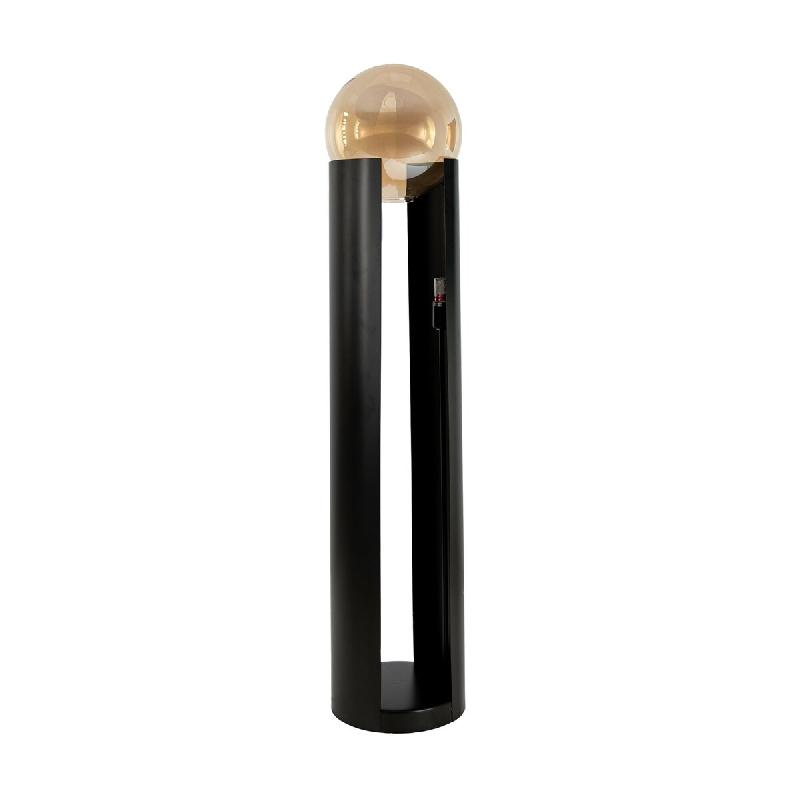 Angel Cerdá Lampadaire en verre fumé ambré et acier noir 8108C2 Ø32 x 143 - noir acier 8435631046943_0