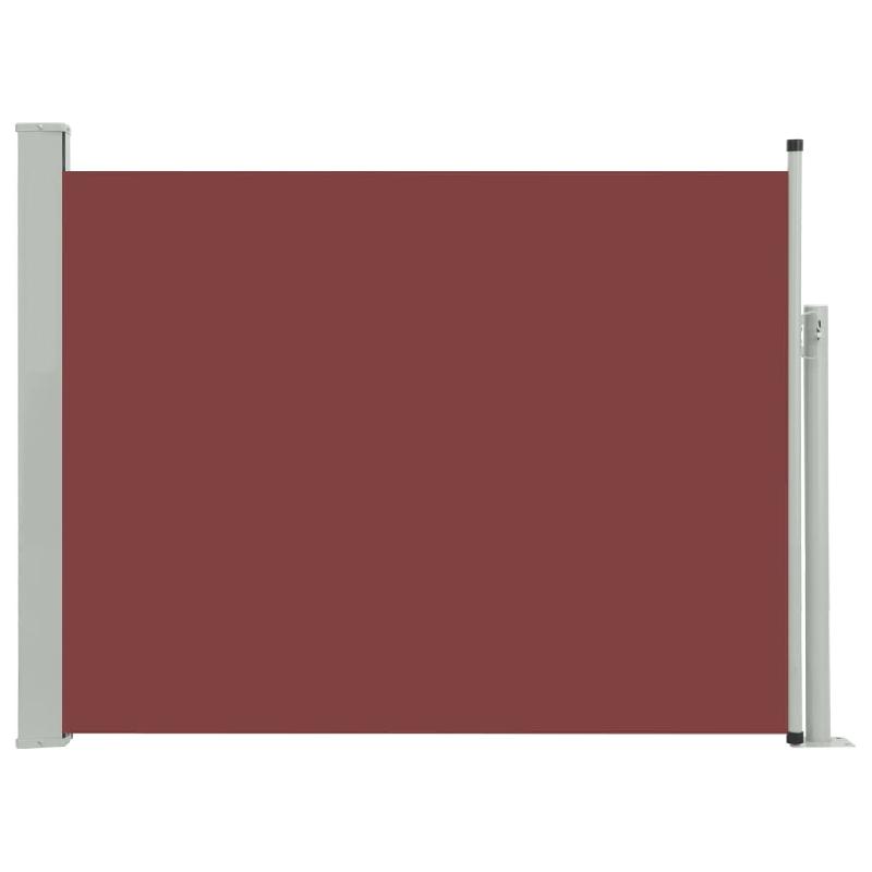 Auvent paravent store brise-vue latéral rétractable - Protection visuelle pour patio, jardin, terrasse et balcon - 140 x 500 cm - Marron_0