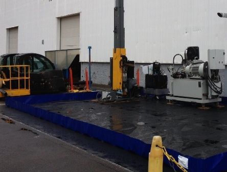 Bac de rétention souple pliable en polyester 7200 litres - Référence BRSO 7200 SMH_0