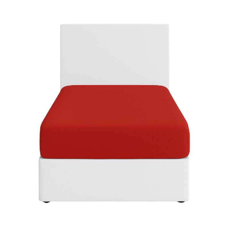 Benetton - Drap-Housse 100/200+30cm Rouge Rainbow - rouge BE715_0