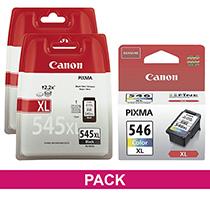 BIG PACK JET ENCRE CANON HAUTE CAPACITÉ PG545XL+ CL546XL