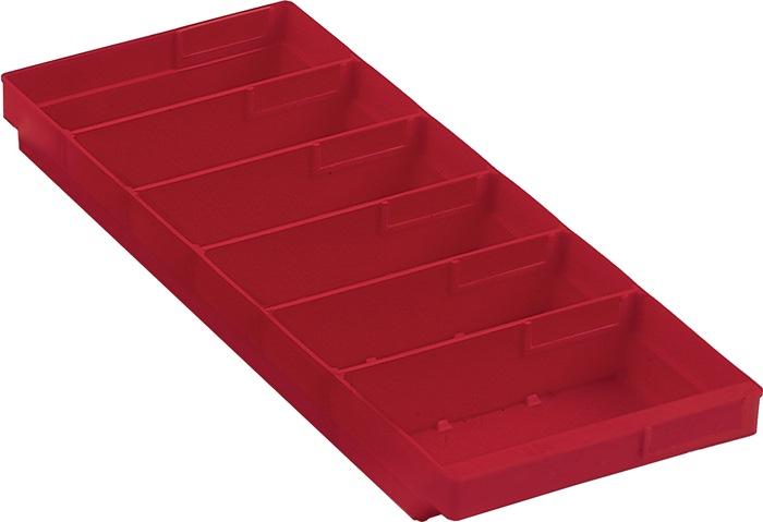 Boîte de rangement pour étagère L500xl240xH65mm - Rouge - Polypropylène antichoc RASTERPLAN_0