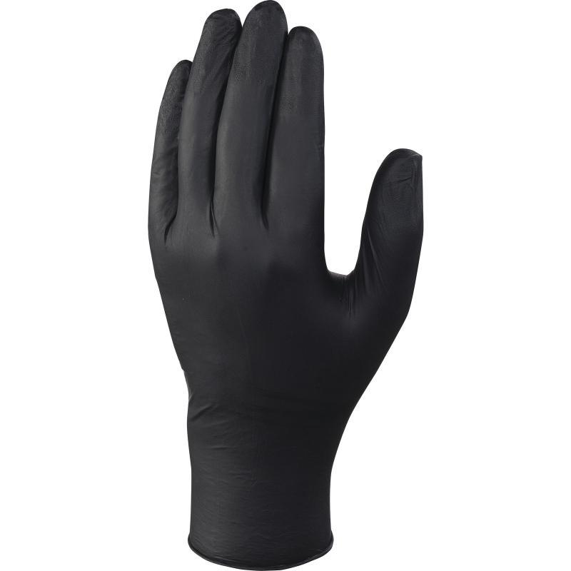 Boîte de 100 gants jetables en nitrile non poudrés - Compatibilité alimentaire - Réf. V1450B100_0