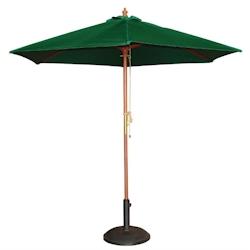 Bolero Parasol de Terrasse Vert Professionnel à Poulie de 3 m - multi-matériau CB515_0
