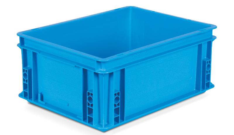 Caisse plastique athéna bleu turquoise 15 litres_0
