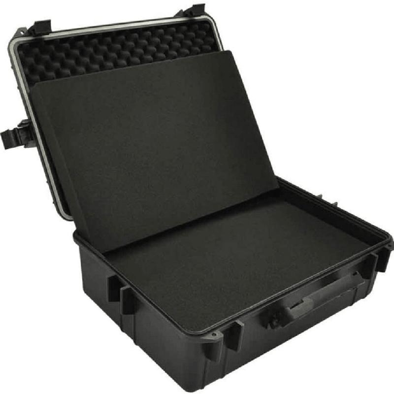 Caisse valise - Coffre boîte à outils - Mallette de rangement 35 litres noir - Réf. 02_0003245_0