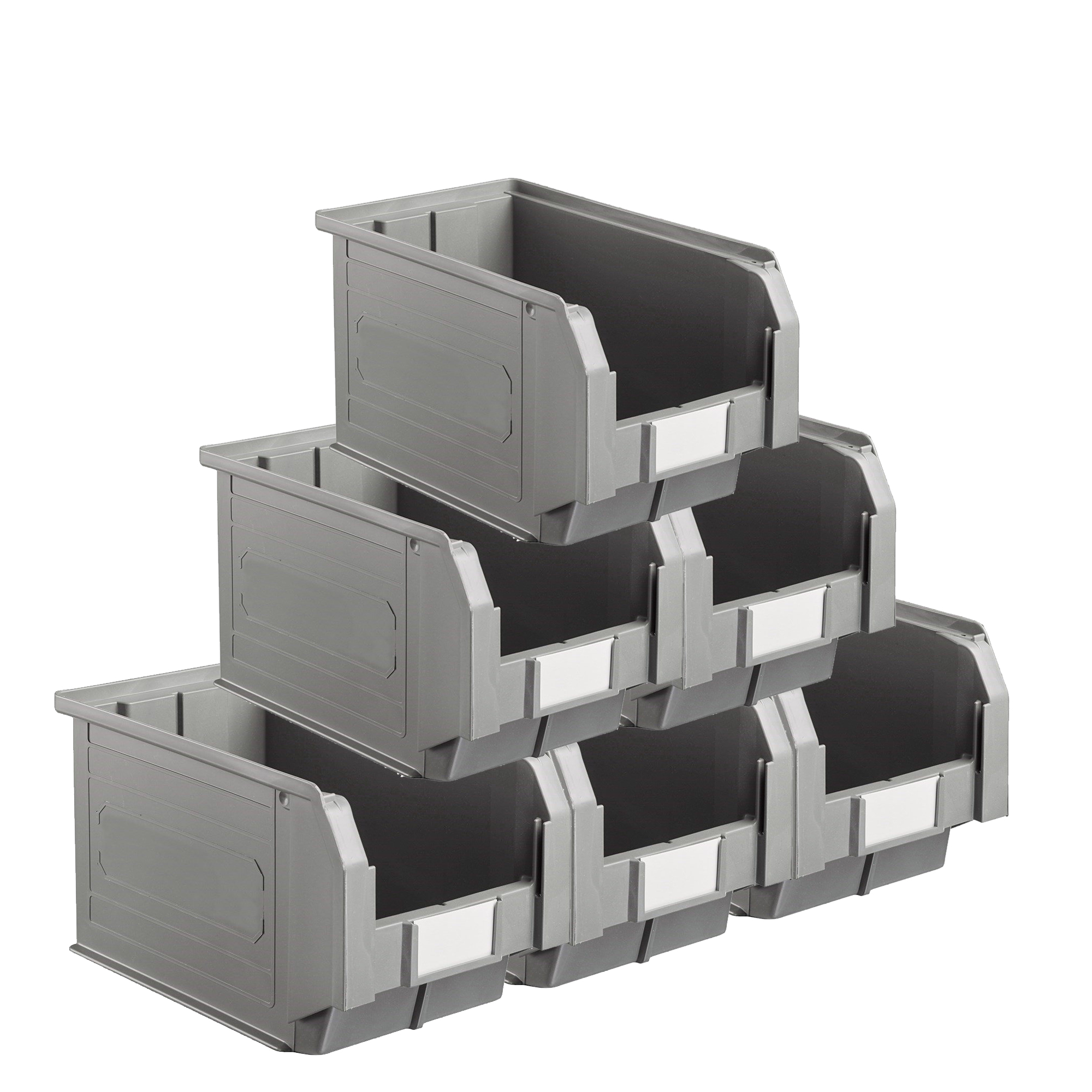 CARTON 15 BACS À BEC COLORIS GRIS VOLUME 12.5 LITRES
