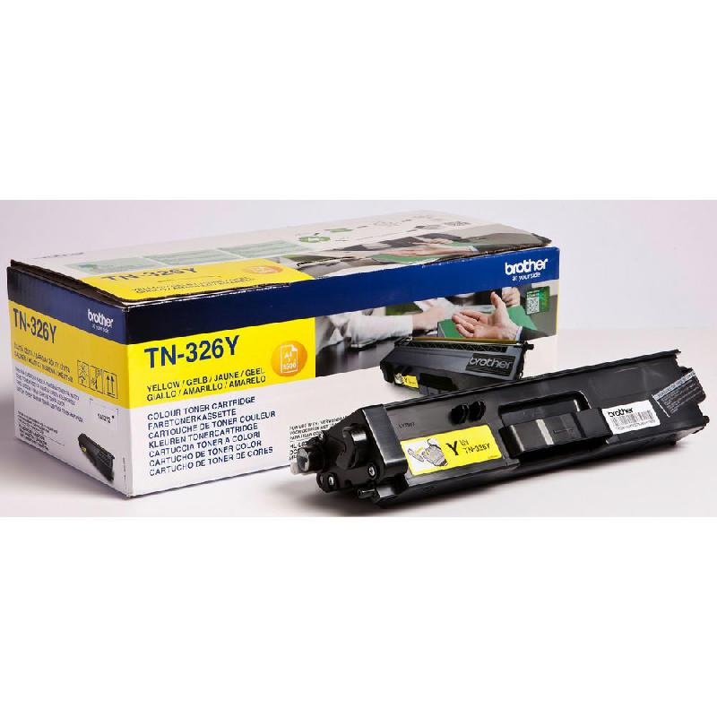 CARTOUCHE LASER BROTHER TN326Y - JAUNE - 3500 PAGES