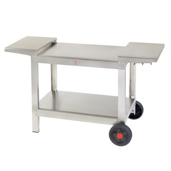 Chariot de service plein air - Krampouz - 100% inox avec plan de travail et porte-accessoires_0