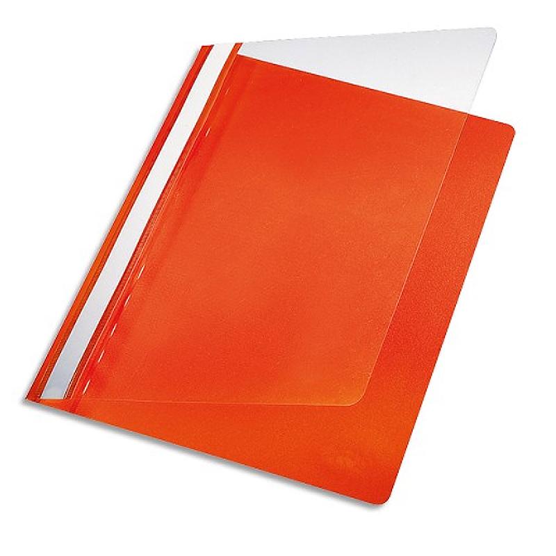 CHEMISE DE PRESENTATION A LAMELLE PERGAMY - A4 - POLYPROPYLENE 17/100EME - COLORIS ORANGE