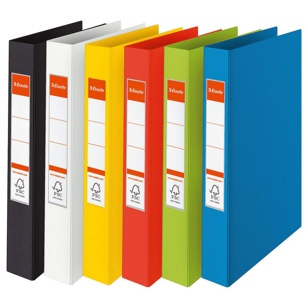 CLASSEUR 4 ANNEAUX VIVIDA - DOS 4 CM - POLYPROPYLENE - COLORIS ASSORTIS - LOT DE 10