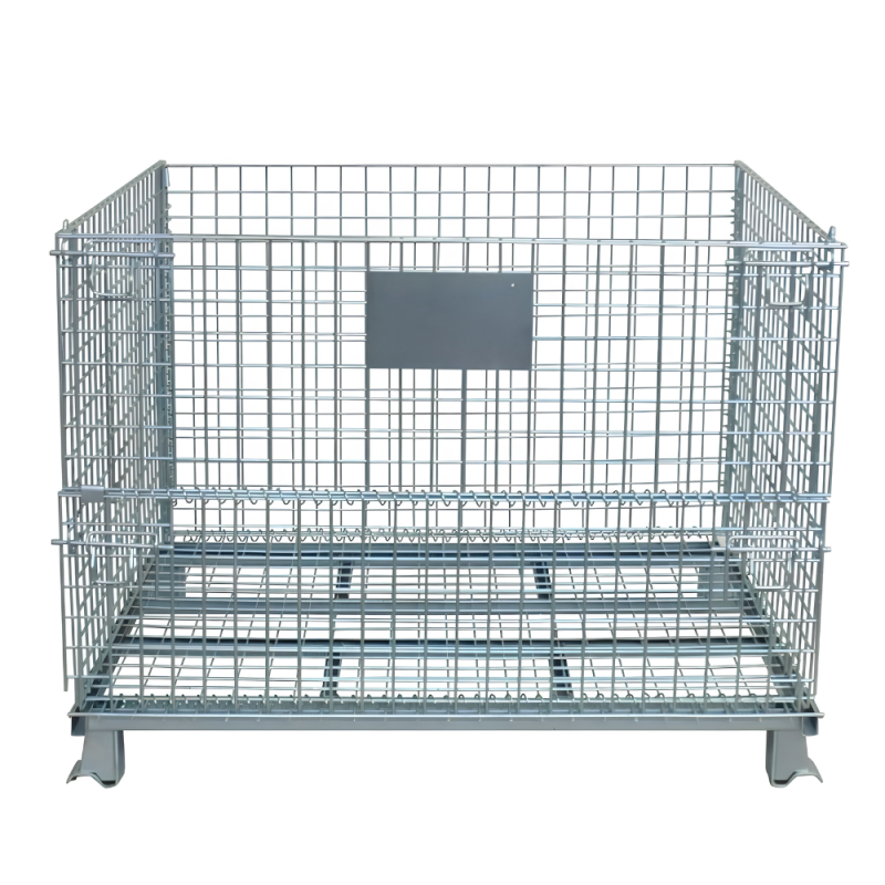 Conteneur grillagé repliable de stockage_0