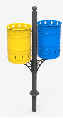 Poubelle tri sélectif basculante - Corbeille Selectif PA623DS_0
