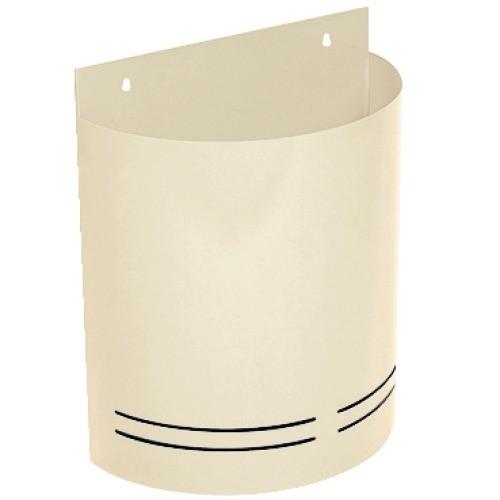 CORBEILLE MURALE DEMI-CYLINDRIQUES - 20L - GRIS DECAYEUX