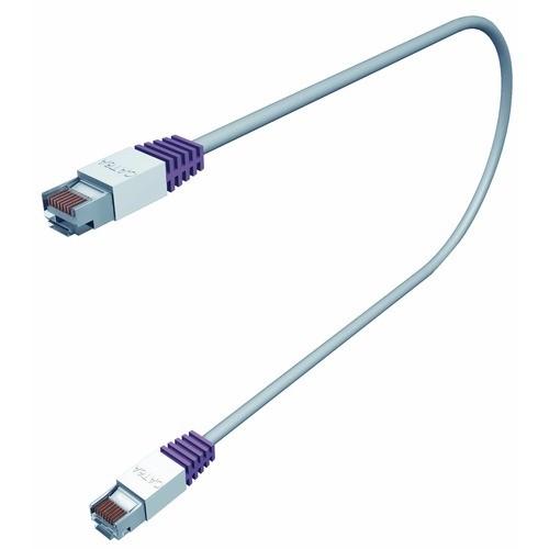 CORDON DE BRASSAGE CAT6A S/FTP LSZH GRIS - 1M GRIS CAE