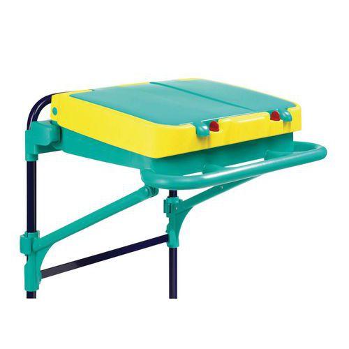 COUVERCLE SUPPORT SACS COL.:VERT MAT.:PLASTIQUE - TTS