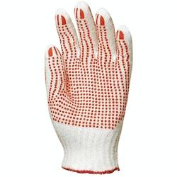 Coverguard - Gants manutention en coton et polyester 2 faces EUROSTRONG 4350 (Pack de 12) Rouge Taille 7 - rouge 3435241043504_0