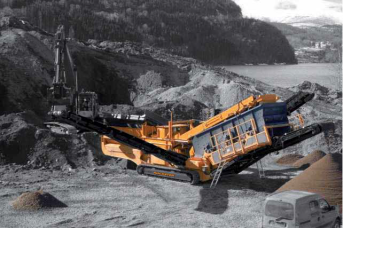 Cribleuse Rockster RTS615 - 3 étages - Volume 7,7 m³ - Dimensions 16 300 x 17 135 x 4 680 mm_0