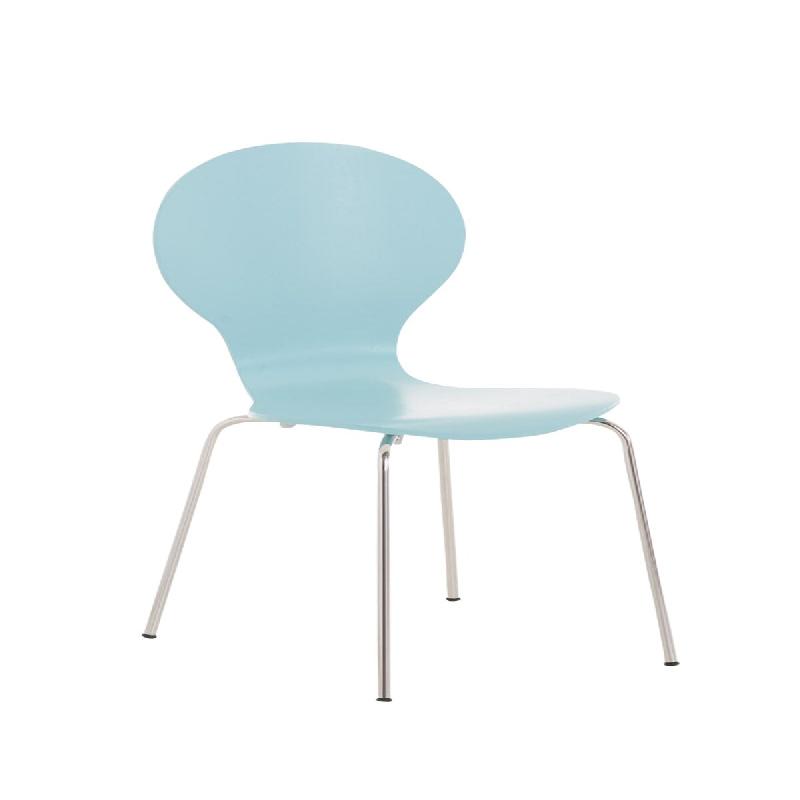 Décoshop26 - Chaise de salle à manger cuisine visiteur empilable design moderne bois bleu clair 10_0000791 - bleu Bois massif 3000736769605_0