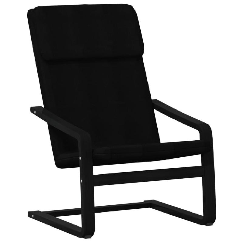 Décoshop26 - Fauteuil design simple chaise de canapé design moderne en tissu noir DEC026740 - noir 3000255985142_0