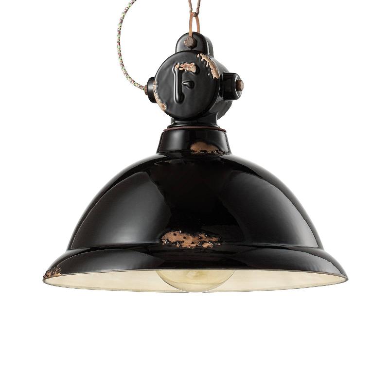 FERROLUCE SUSPENSION C1710 EN CÉRAMIQUE, NOIRE