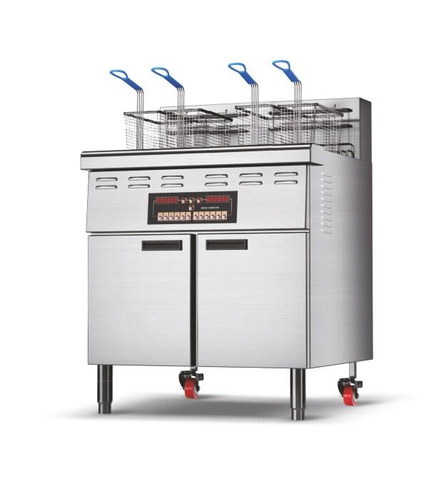 Friteuse électrique  28 + 14 + 14 litres - CUIRASSÉ 123 - 380v - inox 0698147299830_0