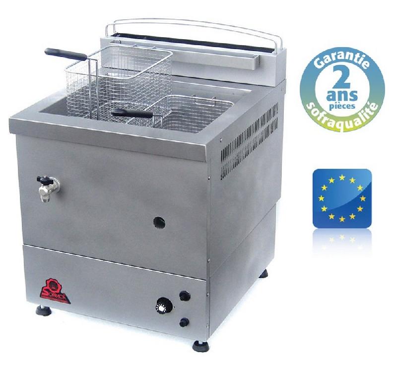 Friteuse spécial forain gaz - spéciale surgelés - 10 litres version - gaz butane / propane - 13206_0