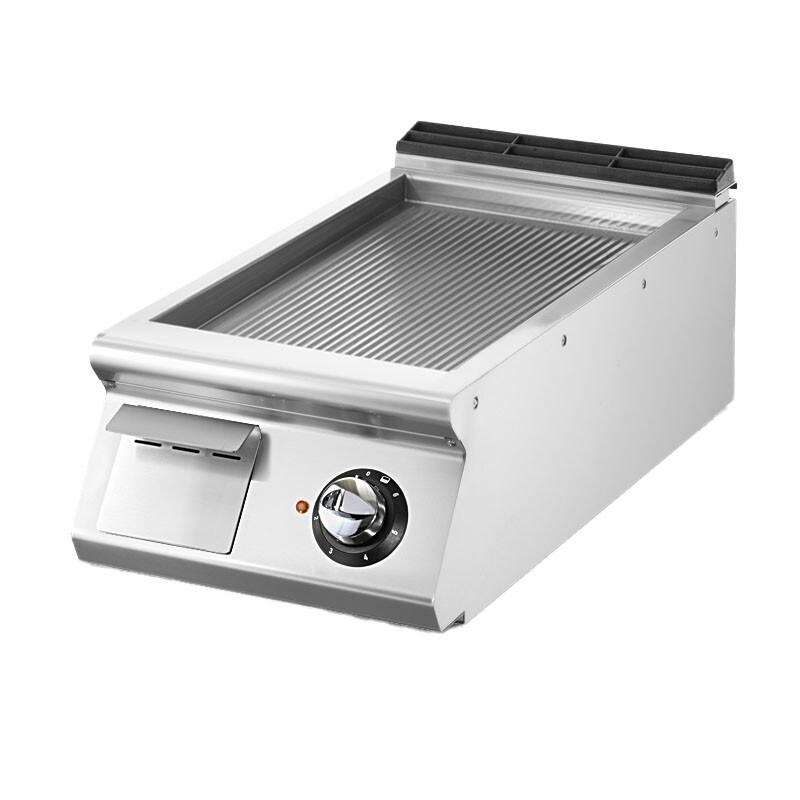 Fry-top électrique, top, plaque nervurée 400x730x250 mm - VIRTUS - 4068875005274_0