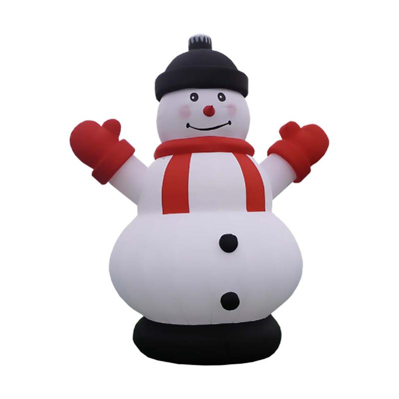 Gonflable Bonhomme de neige - Réf. NOEL02-CH - Structure décorative de Noël, 4m ou 6m de hauteur_0