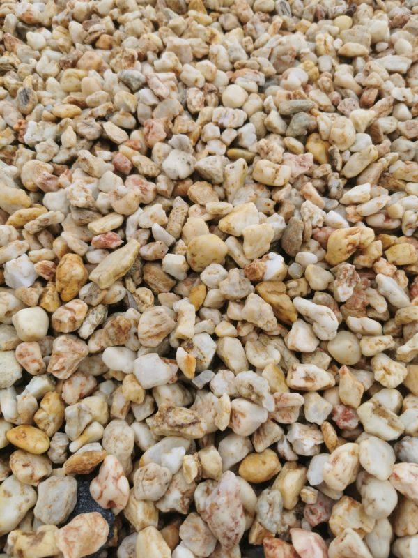 Gravier 8/16 Jaune - Idéal pour aménagements extérieurs et allées_0