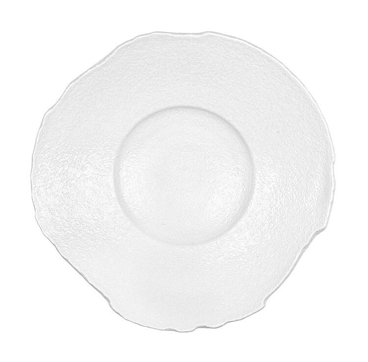 In Situ - Assiette Organique Petit Bassin en porcelaine blanche diamètre 22 cm - boite de 6 - blanc porcelaine 051810_0