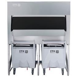 ITV Bac De Stockage Avec 2 Chariots - 1524X1016X1820 SCD600 - Acier inoxydable 18/10 SCD600_0