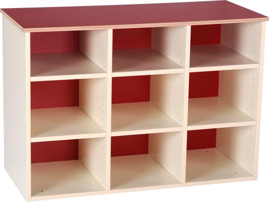 MEUBLE 9 CASES ZÉBULON - BLEU AZUL - MANUTAN COLLECTIVITÉS