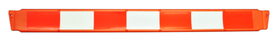 Lisse de cône rigide orange - Dimensions 2000 x 170 x 30 mm - L2MO_0