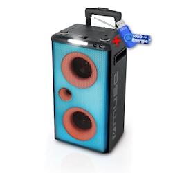 Muse Enceinte autonome à LED Party box portable avec lecteur CD + Micro - FM/BT/CD/AUX/USB - 300W+clé USB 32Go - 3666638045126_0